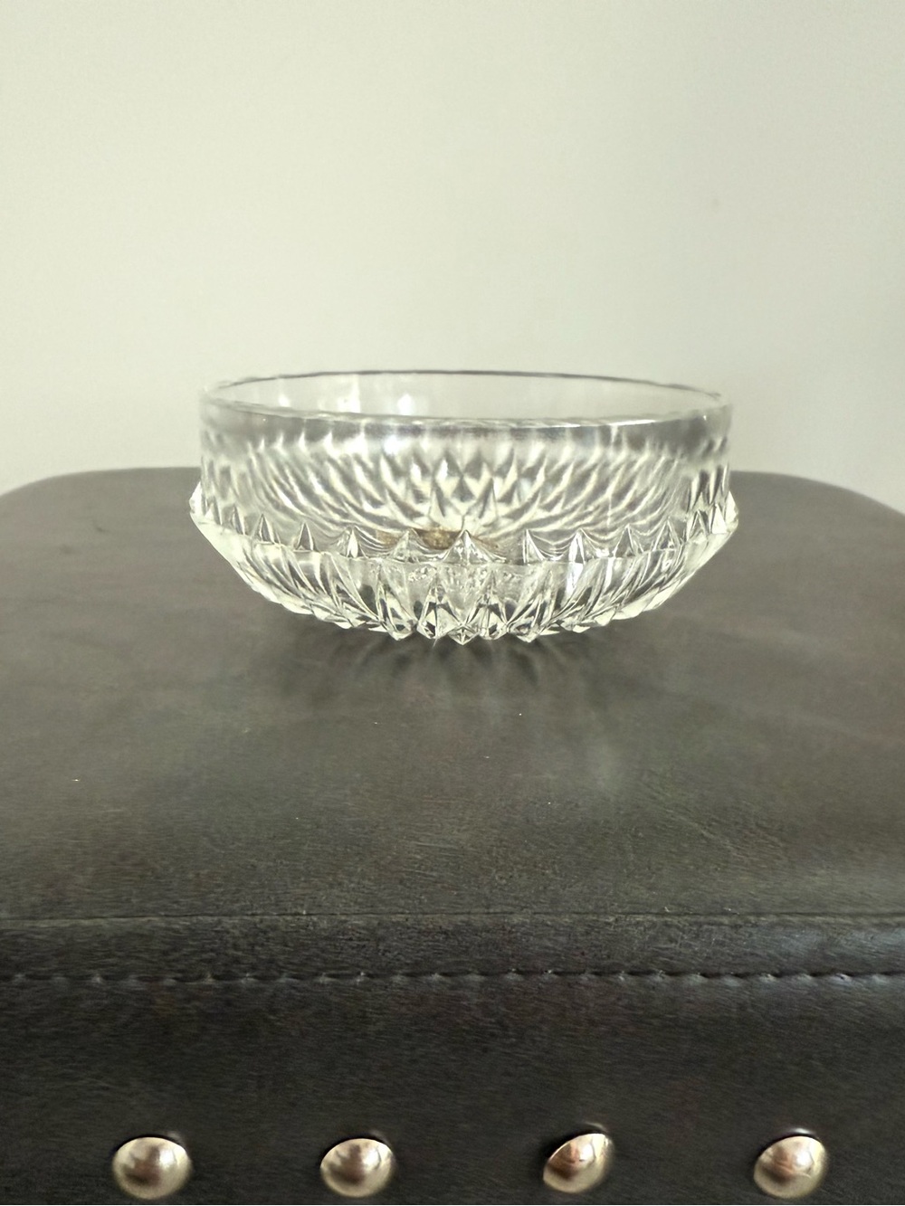 Vintage George Davidson & Co. Handmade English Lead Crystal Bowl